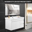 90cm Bathroom Vanity Wall Cabinet Sink Basin Cupboard Storage Unit White