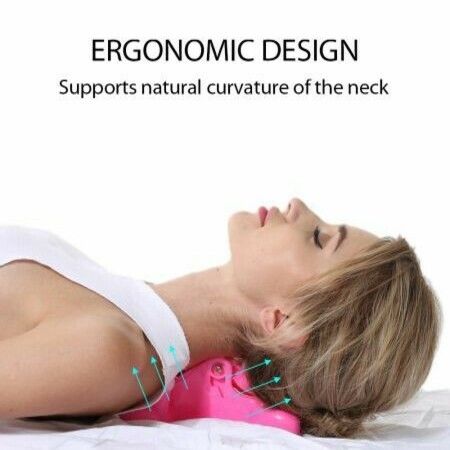 Tension Headache Relief Products, Cervical Traction for Neck Pain Relief, Massage Traction Pillow with 6 Trigger Point Therapy