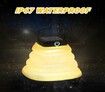 Solar Camping Lights, Portable Collapsible Crush Warm Light Solar Powered Lantern Waterproof LED Hanging Lanterns