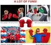 Incredible Smash Fists Punching Gloves Plush Hands Stuffed Pillow Handwear, Kids Cosplay Costumes Gloves, Superhero Toys for Boys, Toddlers, Birthday, Halloween, Christmas Xmas Gifts, Red