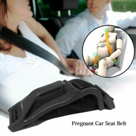 Pregnant Car Seat Belt Adjuster,Comfort and Safety for Maternity Moms Belly Col Black