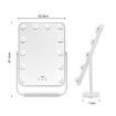 Maxkon Lighted Makeup Vanity Hollywood Mirror 12 Dimmable LED Lights Touch Control 360 Rotation 30x40cm