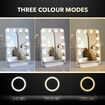 Maxkon Lighted Makeup Vanity Hollywood Mirror 12 Dimmable LED Lights Touch Control 360 Rotation 30x40cm