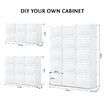 60 Pairs Stackable Shoe Storage Box Organiser Cube DIY Shoe Cabinet Rack Shelf 30 Tier White