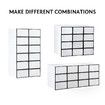 12PCS Plastic Shoe Display Cases Stackable Storage Organiser Box White