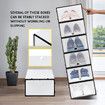 12PCS Plastic Shoe Display Cases Stackable Storage Organiser Box White