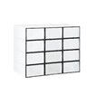 12PCS Plastic Shoe Display Cases Stackable Storage Organiser Box White