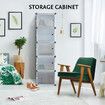 20 Pairs Stackable Shoe Storage Box Organiser Cube DIY Shoe Cabinet Rack Shelf 10 Tier Black