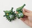 2PCS Squishy Toys Squeeze Viruses Bacteria Stress Relief Educational Toys for Boys Girls Kids (Virus Green)