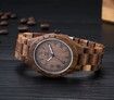 Unique Wooden Watches Walnut Quartz Watches Fashion Natural Roman Numeral Wood Watch