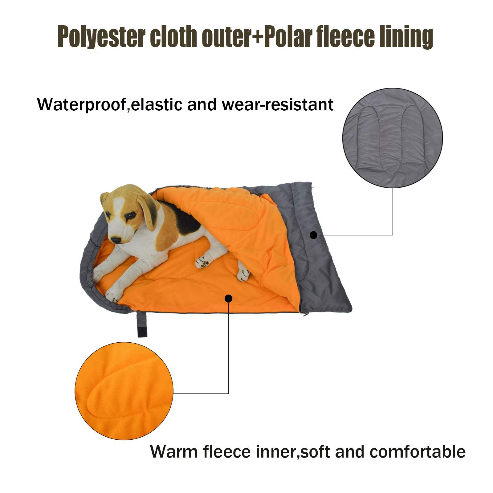 Dog Sleeping Bag Packable Dog Bed Waterproof Warm Portable Storage Bag