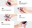 Electric Ionic Massage Hair Brushes, Negative Ion Hair Brush Massage Comb, Portable Ion Hair Massage Comb Electric Vibration Magnetic Massager Comb (Pink)