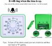 60-Minute Visual Timer, Classroom Countdown Clock, Silent Timer for Kids and Adults, Time Management Tool for Teaching (Green)