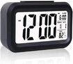 Digital Smart Alarm Clock with Automatic Sensor,Date & Temperature for Bedroom- (Black)