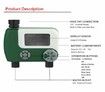 Programmable Hose Faucet Timer, 2 Outlet, Green