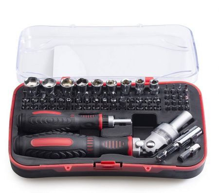 61 in 1 Ratcheting Screwdriver Sets, Precision Magnetic Screwdriver Set with Ratchet Handles, Sockets & Bits, Household Repair Tool Kits  Furniture