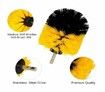 4Pack Drill Brush Power Scrubber Cleaning Brush Extended Long Attachment Set All Purpose Drill Scrub Brushes Kit for Car, Floor