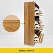 Oak Shoe Cabinet Rack Wooden Shelf Organiser w/3 Drawers  Shoes Storage