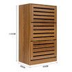 Oak Shoe Cabinet Rack Wooden Shelf Organiser w/3 Drawers  Shoes Storage