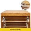 Oak Shoe Cabinet Rack Wooden Shelf Organiser w/3 Drawers  Shoes Storage