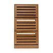 Oak Shoe Cabinet Rack Wooden Shelf Organiser w/3 Drawers  Shoes Storage