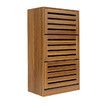 Oak Shoe Cabinet Rack Wooden Shelf Organiser w/3 Drawers  Shoes Storage