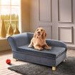 Pet Dog Bed Cat Sofa Puppy Couch Doggy Chaise Soft Lounge Furniture Flannelette Removable Cushion 98x54.5x48CM