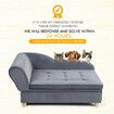 Pet Dog Bed Cat Sofa Puppy Couch Doggy Chaise Soft Lounge Furniture Flannelette Removable Cushion 98x54.5x48CM