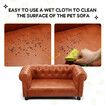 Large Pet Dog Bed Puppy Sofa Cat Couch Doggy Lounge Chaise Furniture Leathaire Fabric Backrest Armrests 93x58x41CM