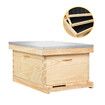 Honey Beehive Kit Bee Hive Box Metal Roof Wooden 10 Frame for Backyard Beekeeping