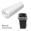 Maxkon 60L Pedal Recycling Bin Kitchen Rubbish Bin Waste Garbage Trash Bin Can with Dual Compartments Black