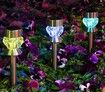 Color-Changing Solar Path Lights,6-Pack Solar Garden Decor Lights, Diamond-Like Waterproof Walkway Lights for Lawns, Yards, Gardens, Pathways