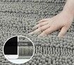 Bathroom Rugs Bath Mat Set for Bathroom 2 Piece (Lights Grey) Ultra Soft Non Slip Bath Rug and Absorbent Chenille Bath Mat