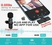 Plug-Play UHF Wireless Lapel Lavalier Microphone System for Video,Recording,YouTube Facebook Live Stream,Android TYPE-C