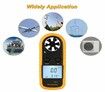 Anemometer, Digital LCD Wind Speed Meter Gauge Air Flow Velocity Thermometer Measuring Device with Backlight for Windsurfing, Sailing, Kite Flying, Surfing Fishing Etc.