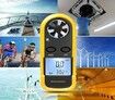 Anemometer, Digital LCD Wind Speed Meter Gauge Air Flow Velocity Thermometer Measuring Device with Backlight for Windsurfing, Sailing, Kite Flying, Surfing Fishing Etc.