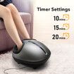 HOMASA Shiatsu Foot Massager Foot Massage Machine with Heat Deep Kneading Squeeze Massage for Pain Relief