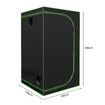 100x100x180cm Hydroponic Grow Tent Indoor Plant Room Reflective 600D Oxford with Floor Tray