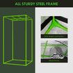 100x100x180cm Hydroponic Grow Tent Indoor Plant Room Reflective 600D Oxford with Floor Tray