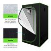 100x100x180cm Hydroponic Grow Tent Indoor Plant Room Reflective 600D Oxford with Floor Tray