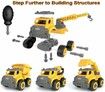 Take Apart Building Toys Truck  Construction Gift Toys for 3,4,5,6,7 Years Old Boys Boy Toys for Kids  Educational Stem Toys 4 Pack