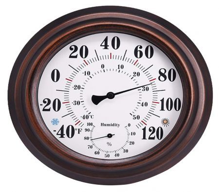 Indoor Outdoor Thermometer Wireless - Wall Thermometer Hygrometer