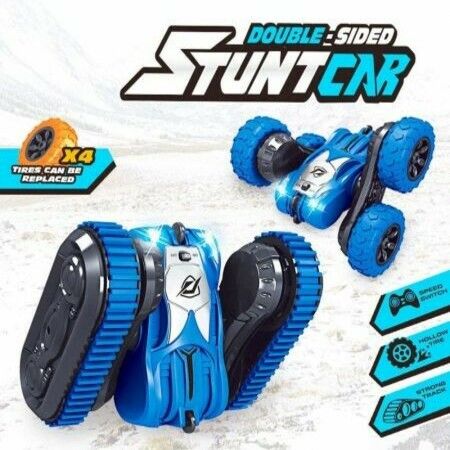 Remote Control Car 2 in 1 Tire Switching RC Stunt Cars 4WD 2.4Ghz Double Sided Rotating Vehicles 360 Degree Flips, Kids Toy Trucks with Headlights for Boys