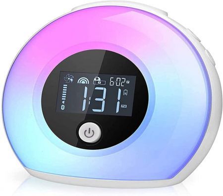 Wake Up Light Bluetooth Speaker, Table Lamp Alarm Clock, Night Light Bluetooth Speakers Lamp