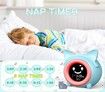 Time to Wake Alarm Clock for Kids/Children's Sleep Trainer/Kids Wake Up Light/Sleep Sound Machine/Colorful Night Light/Indoor Thermometer/NAP Timer