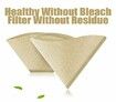 100 Pieces Coffee Filters Premium Unbleached Disposable Drip Coffee Papers (V60 Filters)