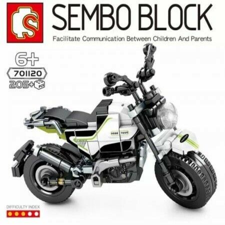 SEMBO Corvette Rambo 300 701120 Technique Motor Bike Building Blocks Toy