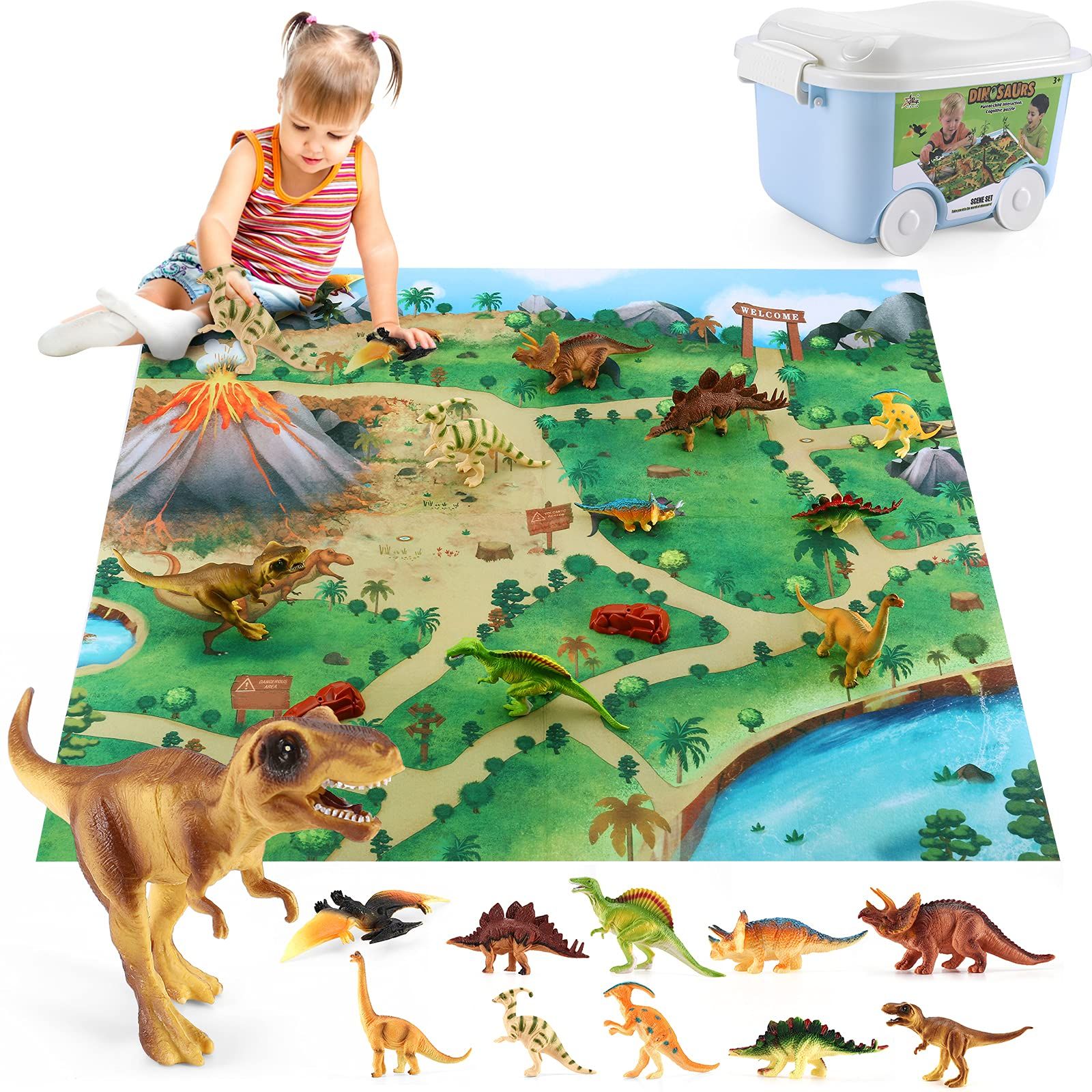 dinosaur mat and figures