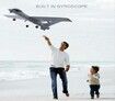 DIY Military Fixed-Wing Foam RC Airplane Remote Control Glider Large Throw Hand RC Toy Airplane with LED