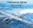 DIY Military Fixed-Wing Foam RC Airplane Remote Control Glider Large Throw Hand RC Toy Airplane with LED